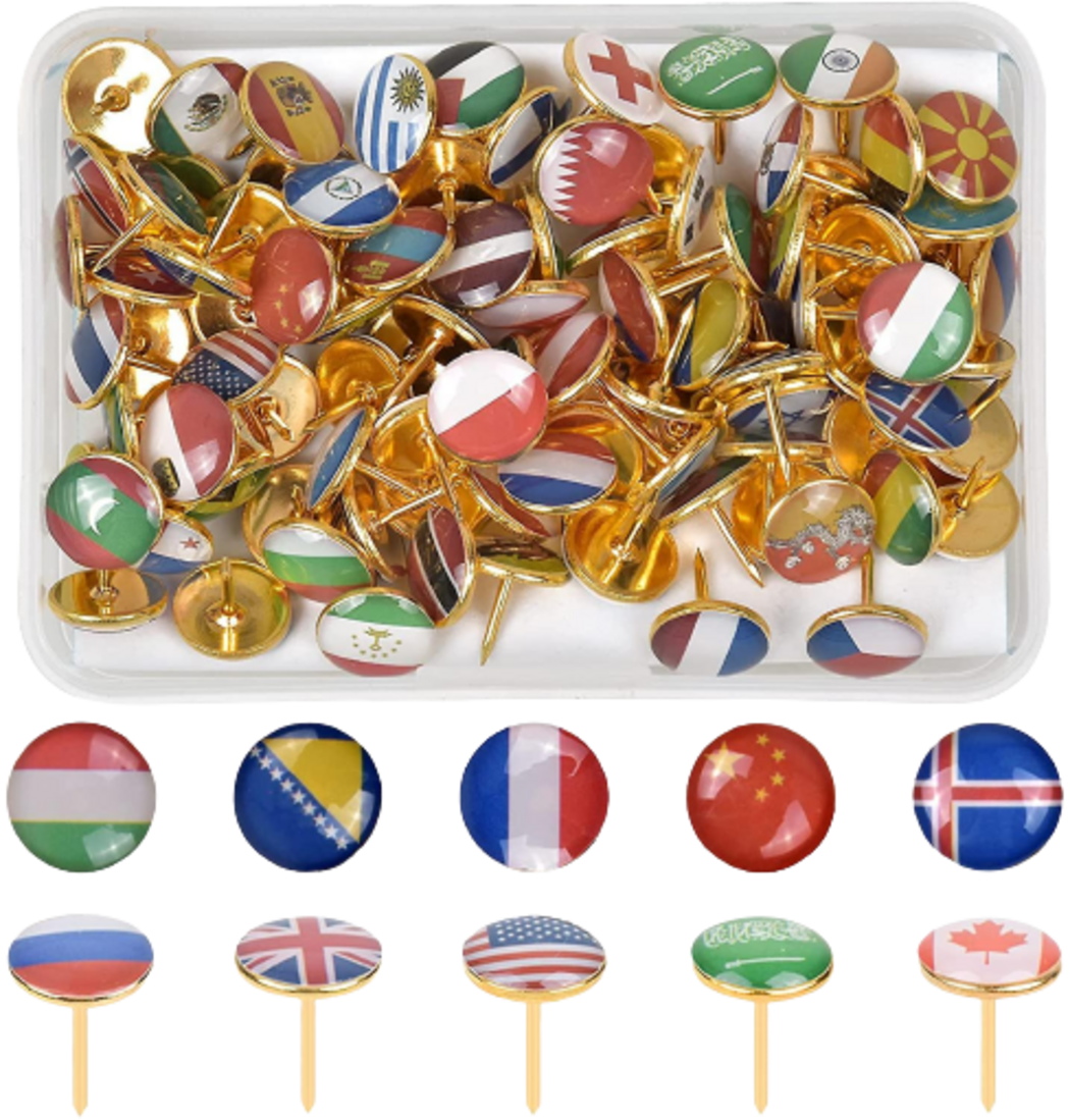 Country Flag Pins